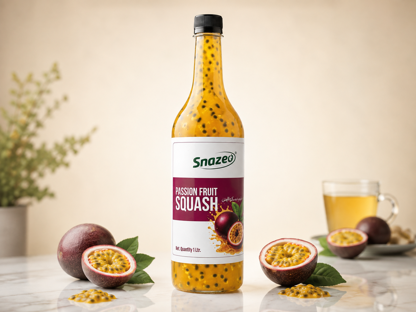 Snazeo Passion Fruit Squash 1000ml