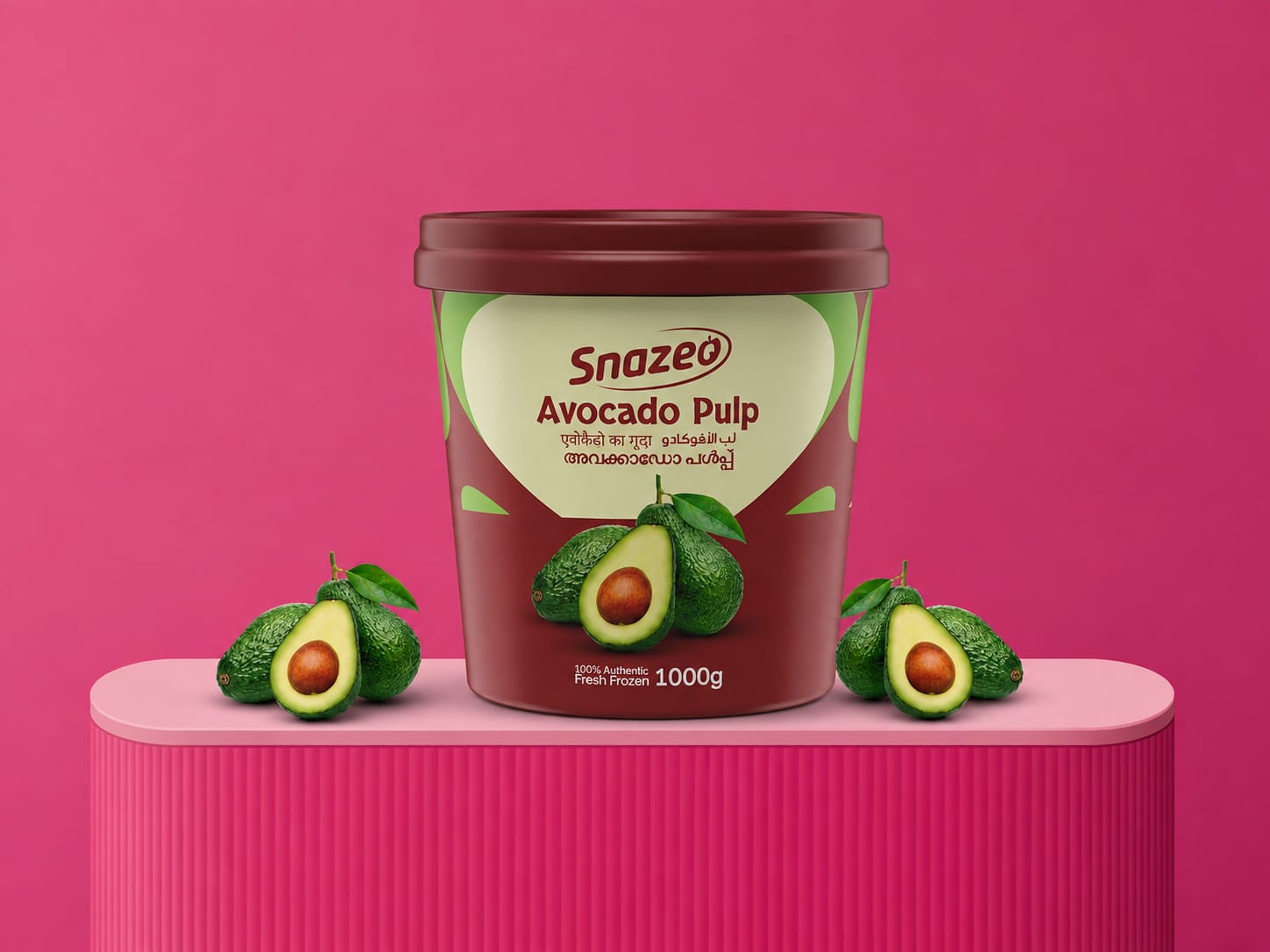 Snazeo Avocado Pulp 1000g