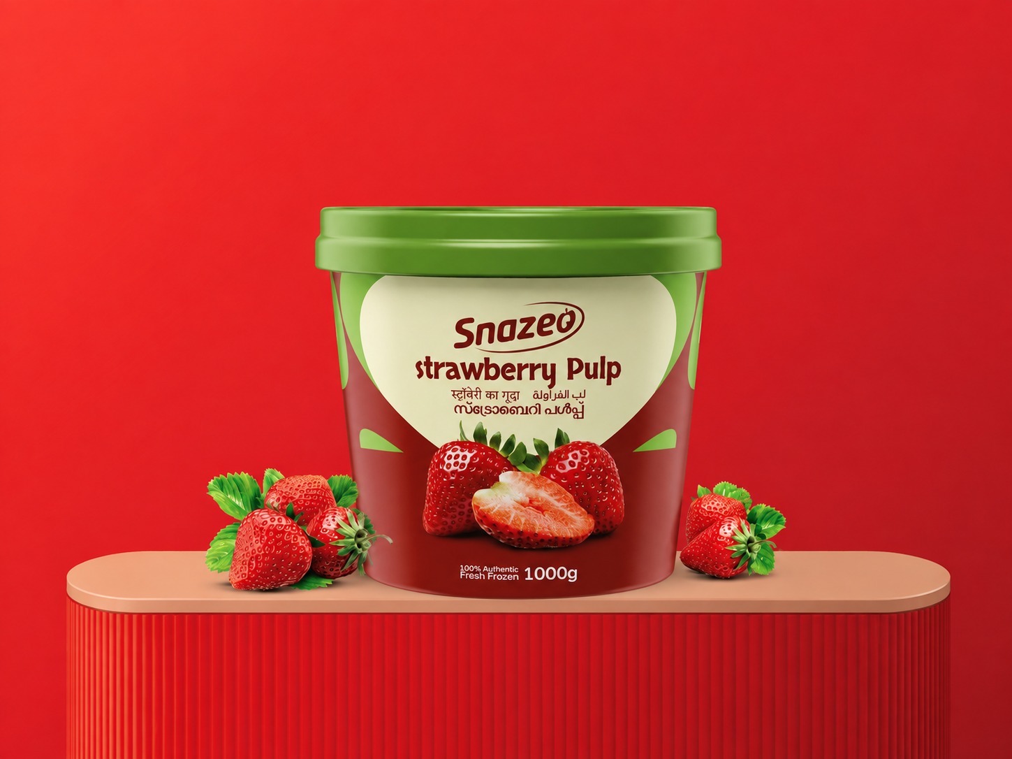 Snazeo Strawberry Pulp 1000g