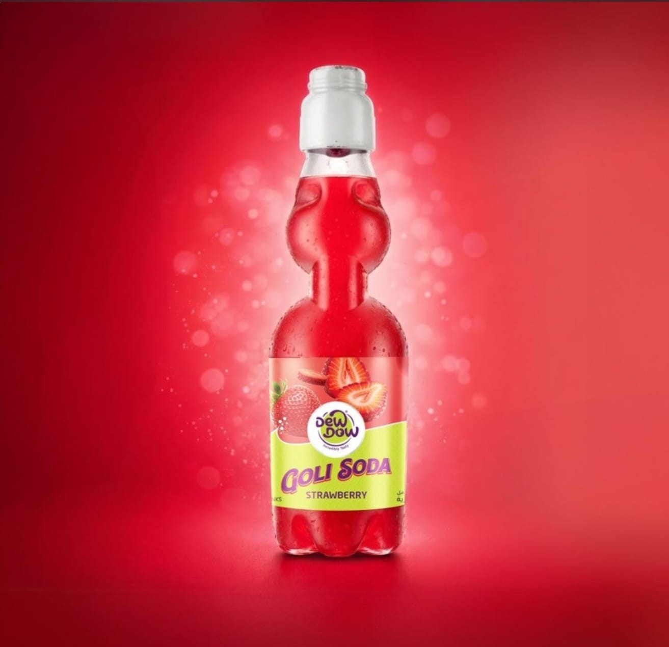 Dew Dow Strawberry Goli  Soda 24x300ml