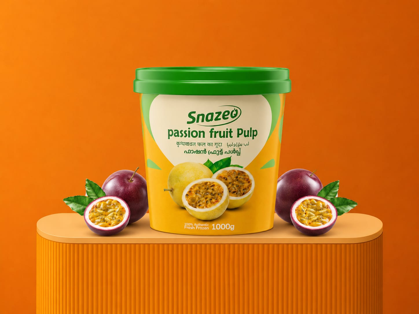 Snazeo Passion Fruit Pulp 1000g