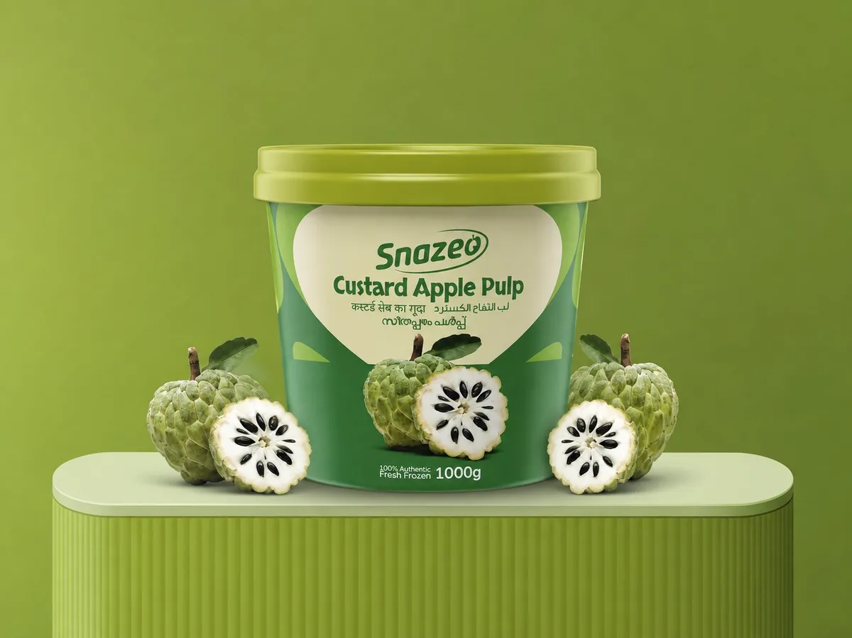 Snazeo Custard Apple Pulp 1000g